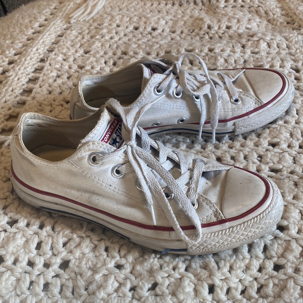 Converse White and Red Sneakers